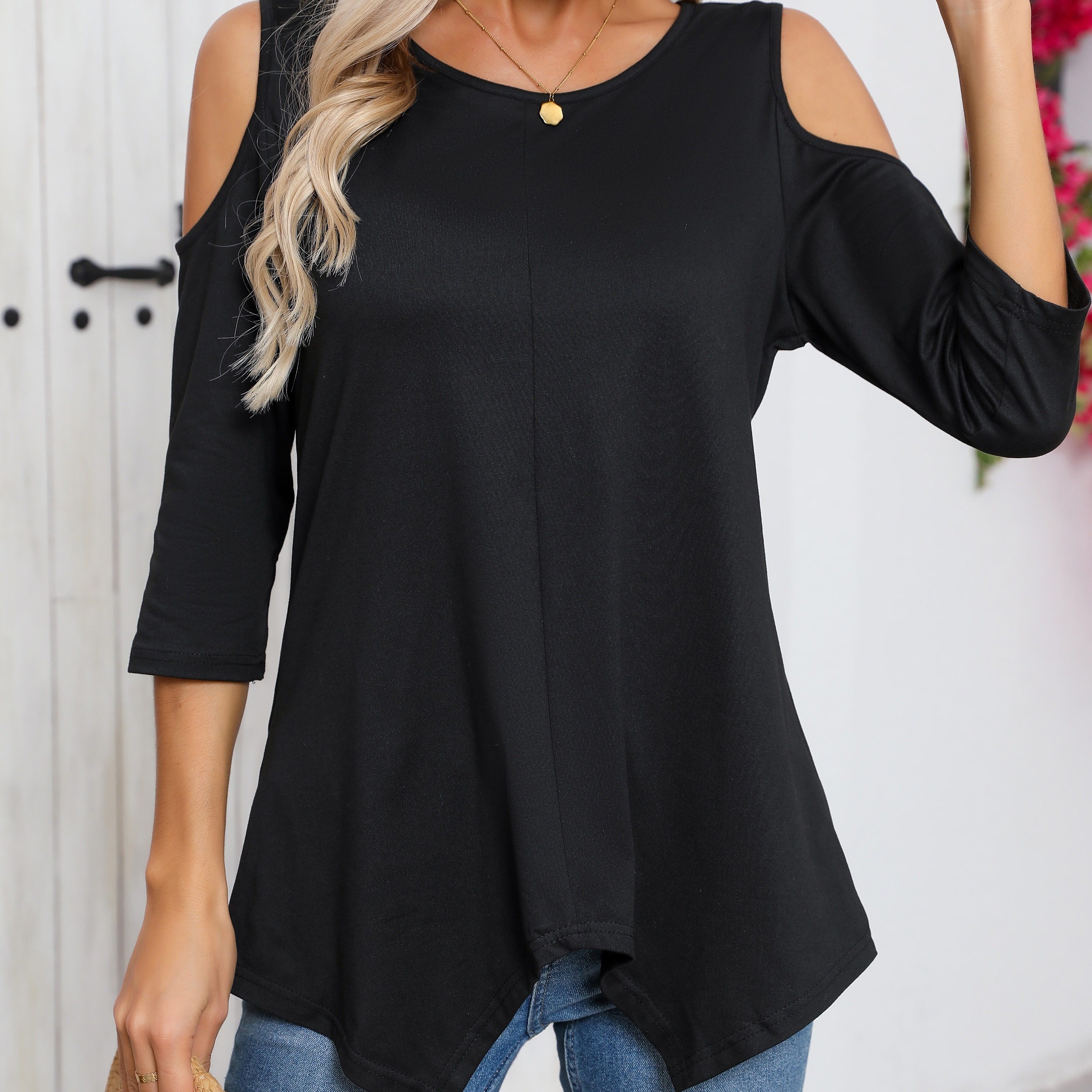 

Shoulder T-, 3/4 T- For & , Women's Clothing
