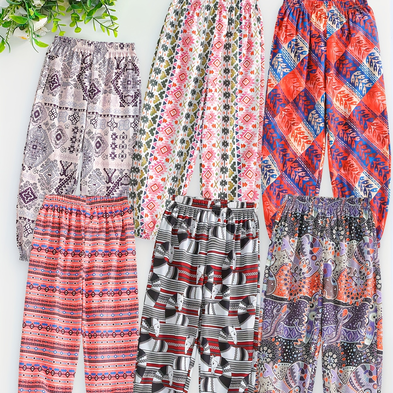 Girls' Ethnic Style Harem Pants Set