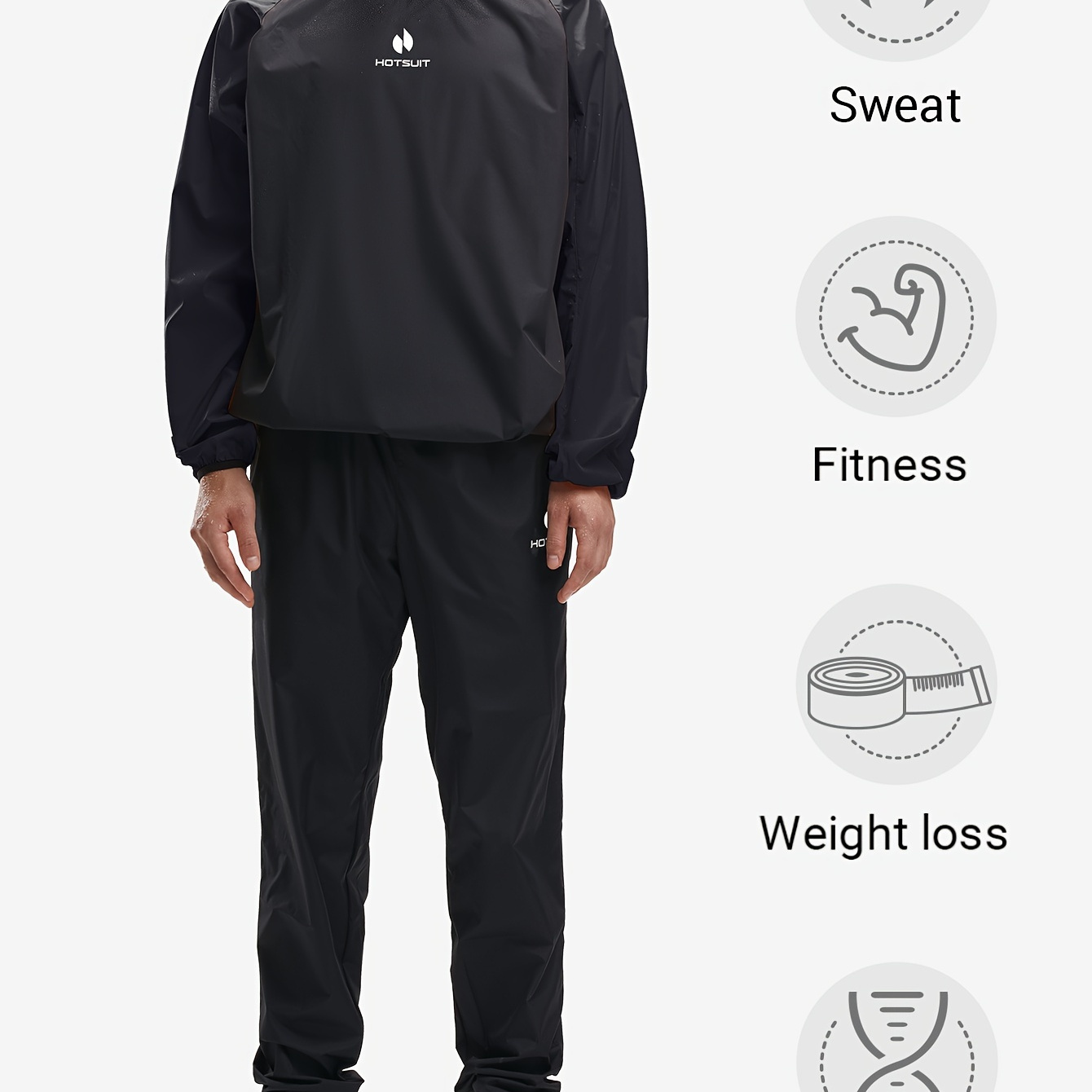 

Hotsuit Big And Tall Sauna Suit Men Anti Rip Sweat Suits Gym Boxing Workout Jackets Gym Wear Activewear Sauna Set Top And Pant