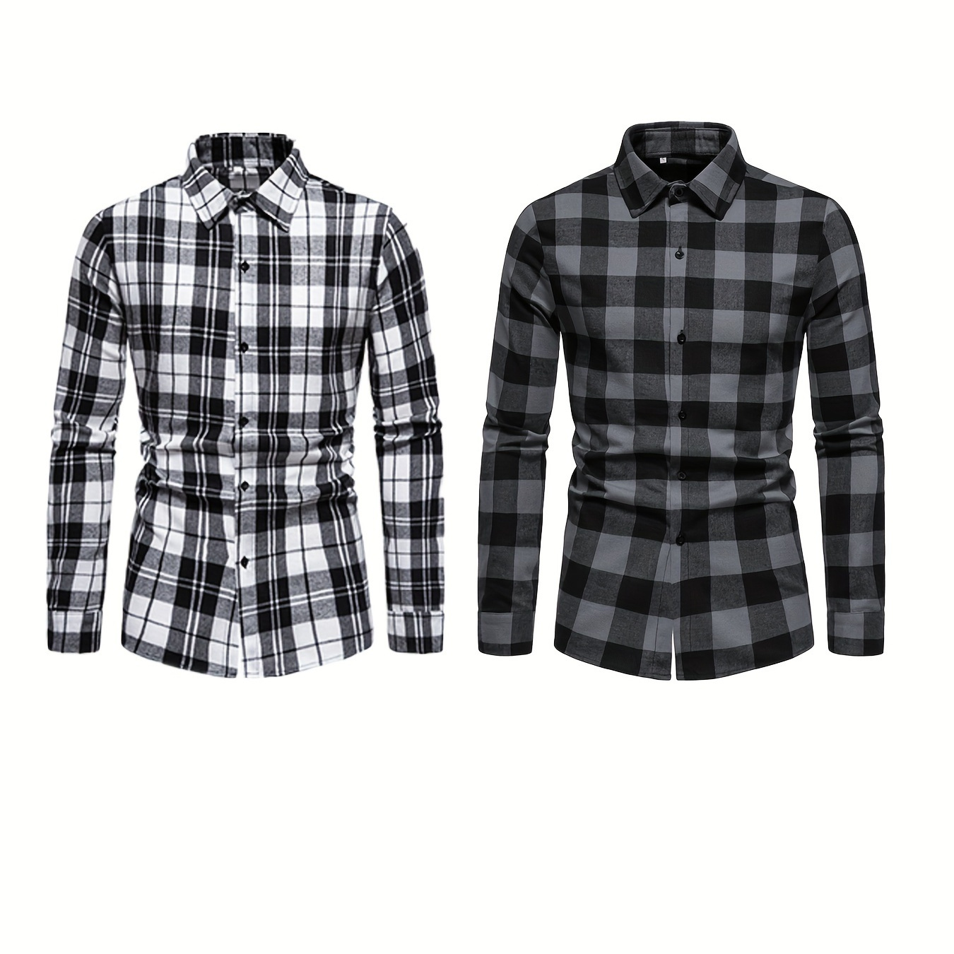 

1pc Men's Casual Fashion Shirt, Long Sleeve Lapel Shirt Spring And Autumn Simple