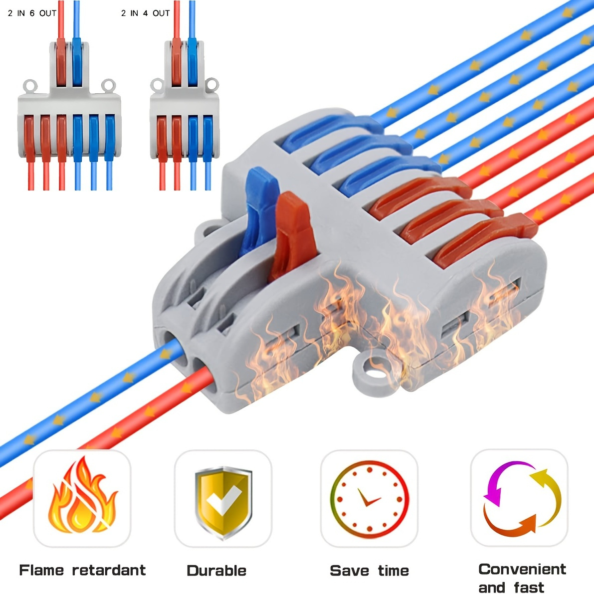 75pcs Connecteur Rapide Électrique Kit D'Assortiment De - Temu Belgium