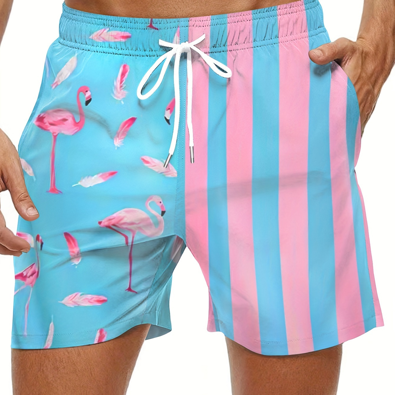 

Men's Shorts - Casual, Non-stretch Polyester & Spandex With , Machine Washable, Short Pants, Outdoor, Summer, Beach