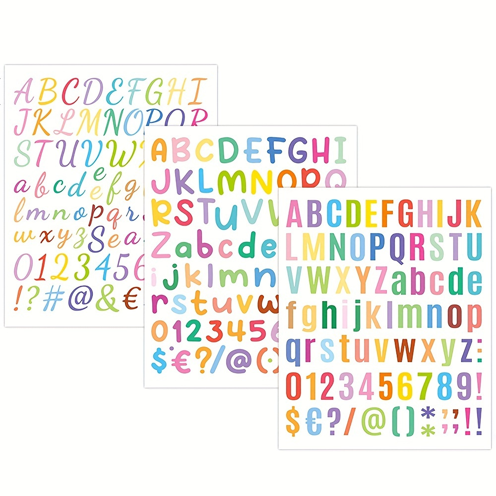  100Pcs Alphabet Letter Stickers, Waterproof Stickers