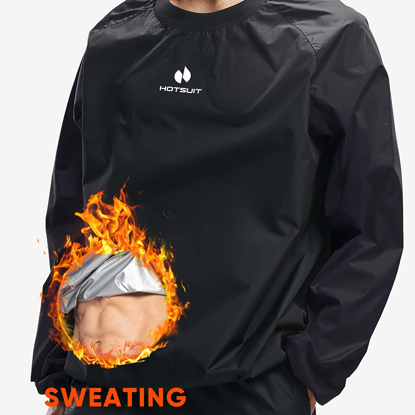 

Hotsuit Men’s Sweat-enhancing Sauna Jacket - , Anti-rip Gym & Boxing Gear For Big And Tall, Black, Lightweight & Activewear For All , Highintensity Workout | Sporty Look | Material, Plus Size