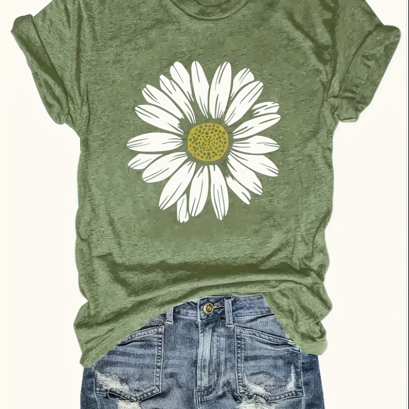 

Fun Printing-t-shirt-casual Daily-loose And Comfortable-plus Size Women's Dress
