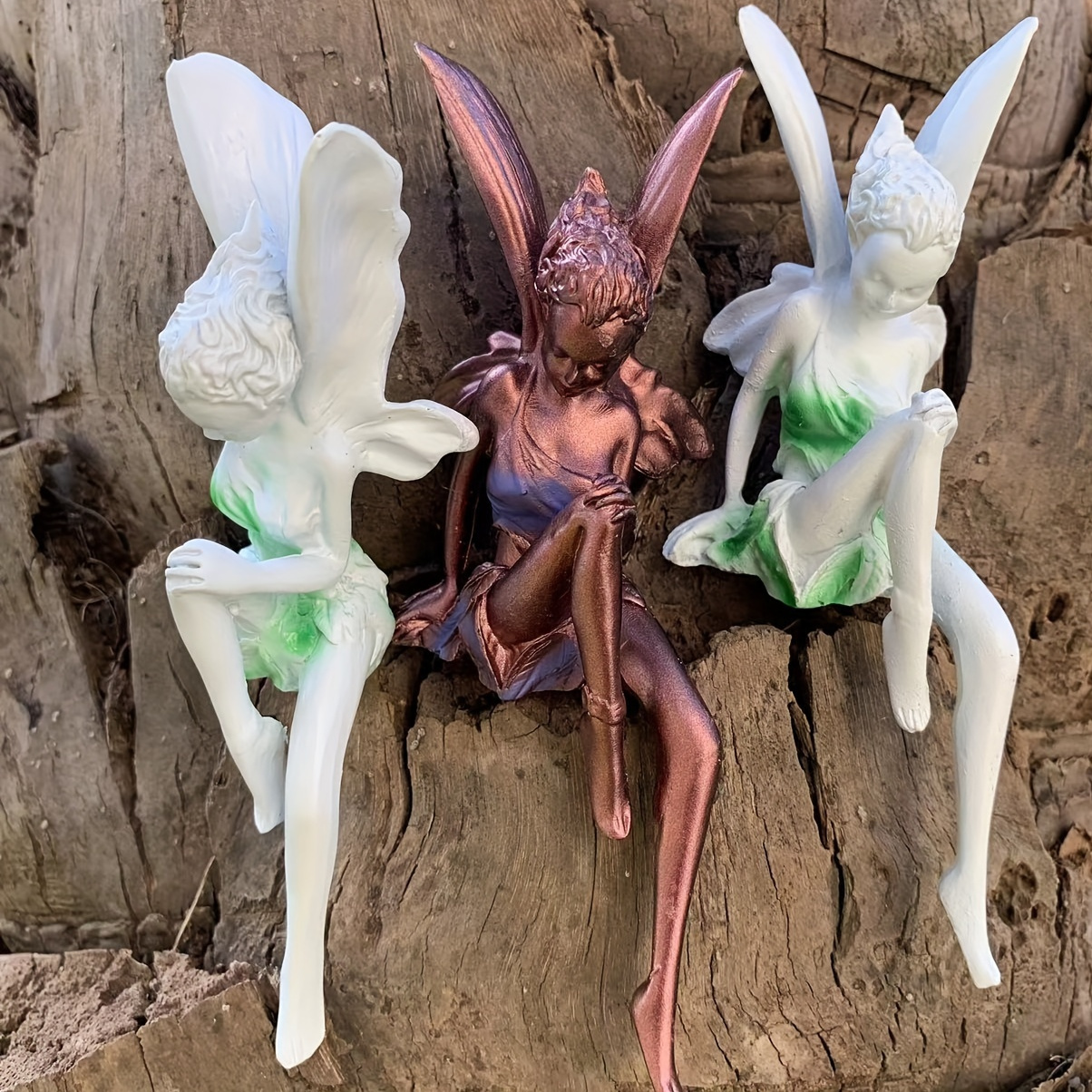 Funny Fairy Boy Girl Statue Fairy Garden Accessories Resin - Temu