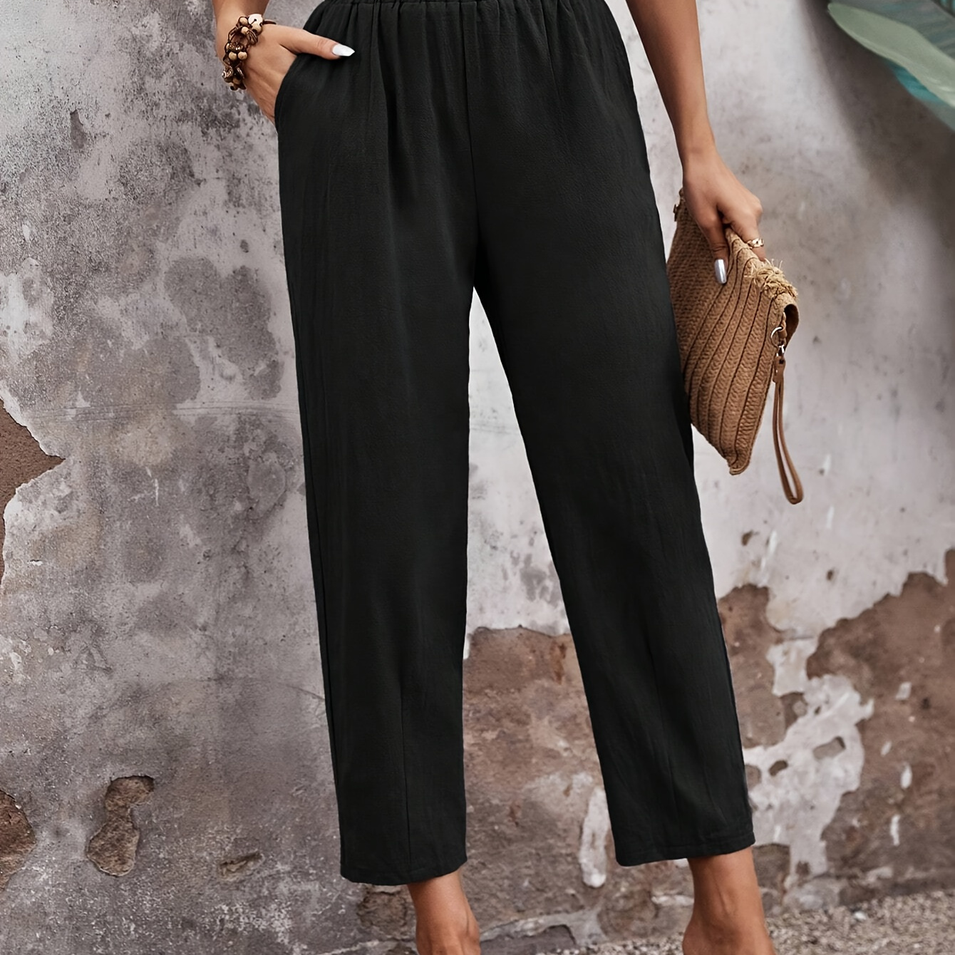 

Waist Pants For Women - Polyester , - For & Fall