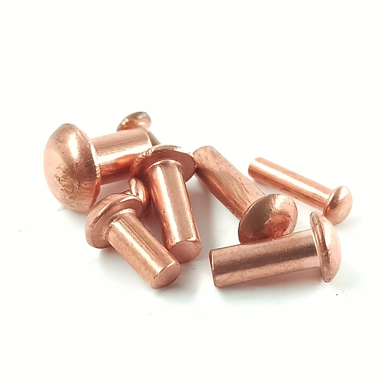 Solid Copper Flat Head Rivet M1.5 M2 M2.5 M3 M4 M5 M6 M8 Copper