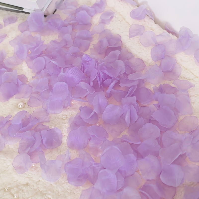 

1000pcs Artificial Rose Petals, Light Purple Flower Petals, Silk Rose Petals Wedding Flower Decoration
