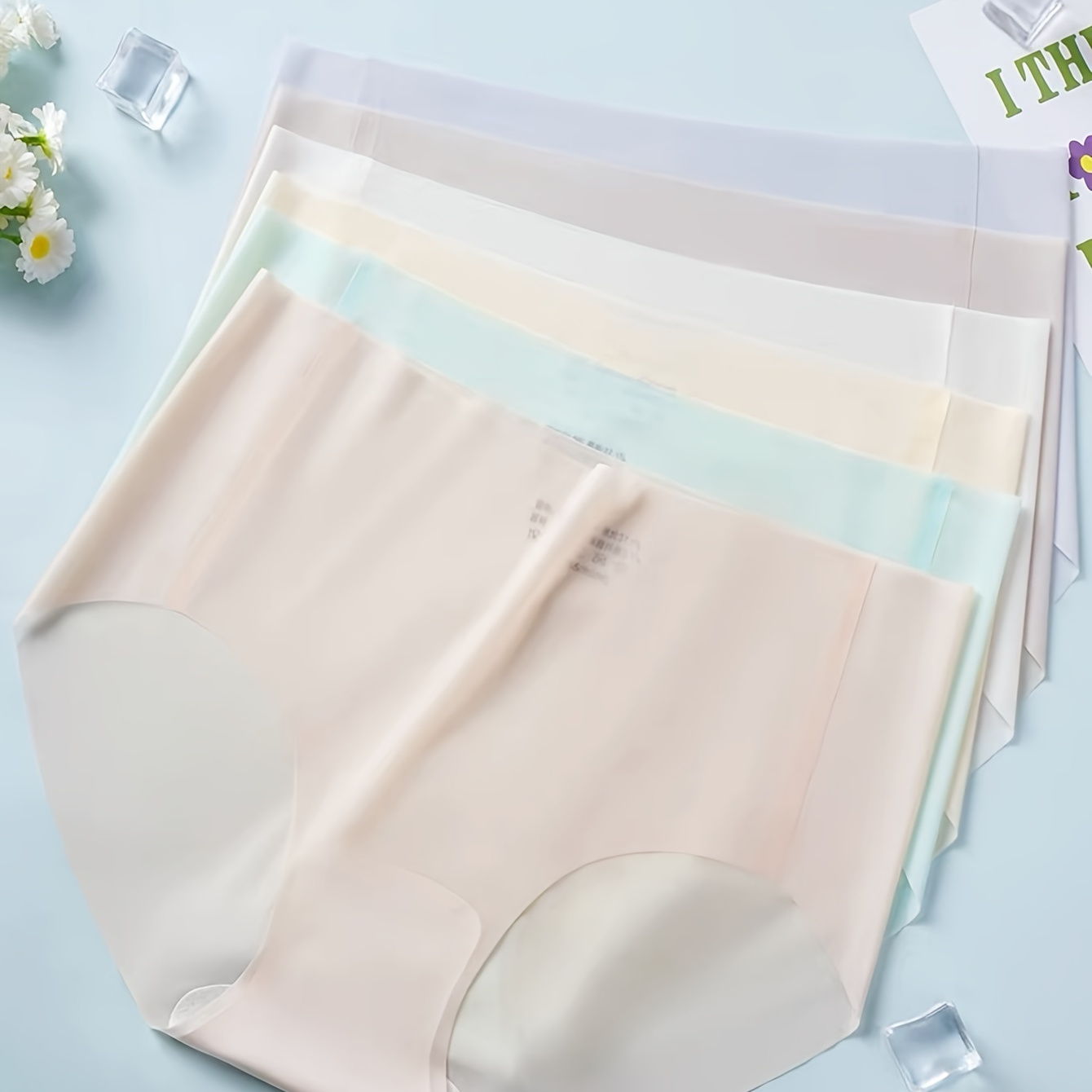 

Slips solides sans couture 6 pièces, culottes intimes extensibles, respirantes et confortables, Lingerie et sous-vêtements pour femmes