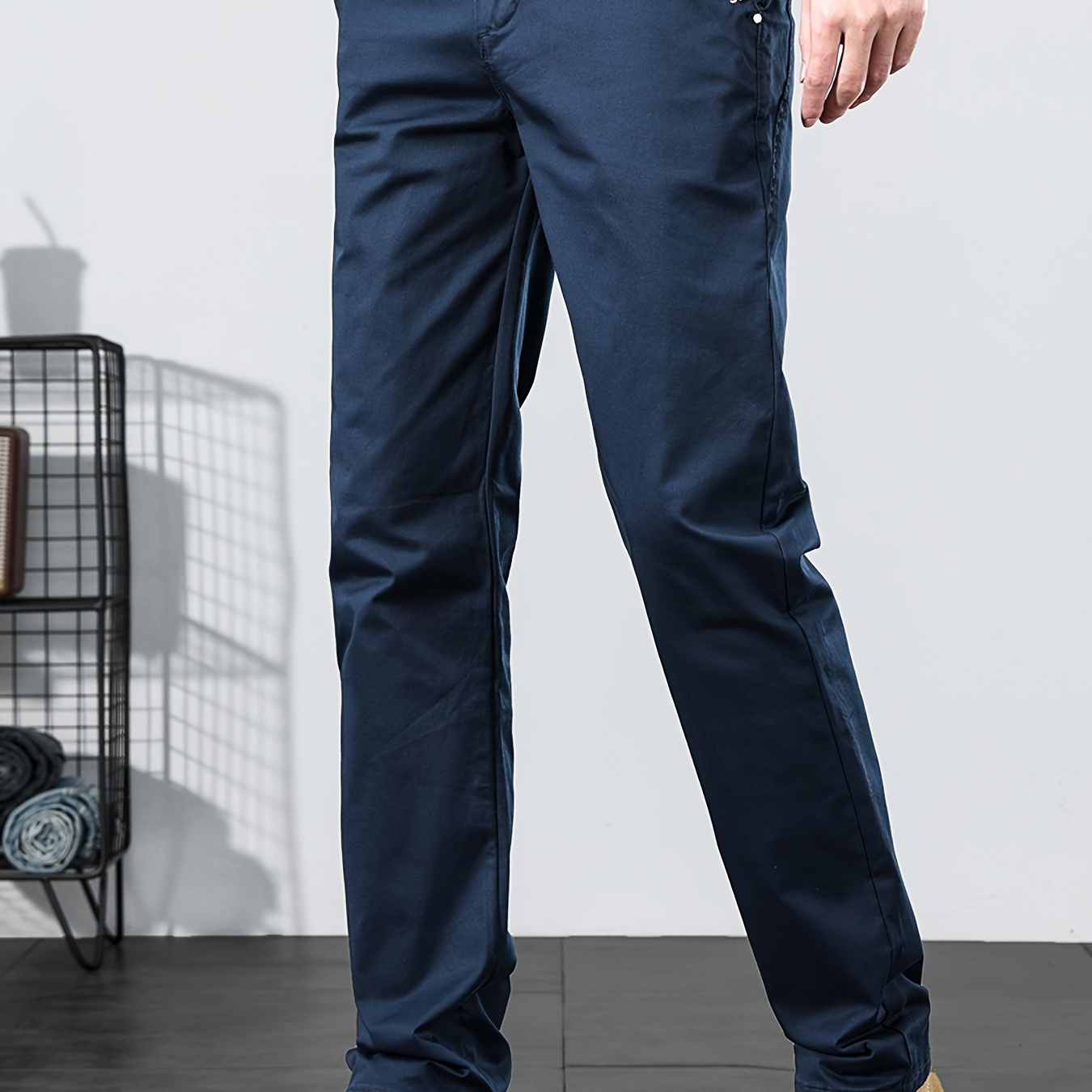 

Pantalon décontracté à jambes droites pour hommes, coupe printemps/été, pantalon d'affaires décontracté, style tendance