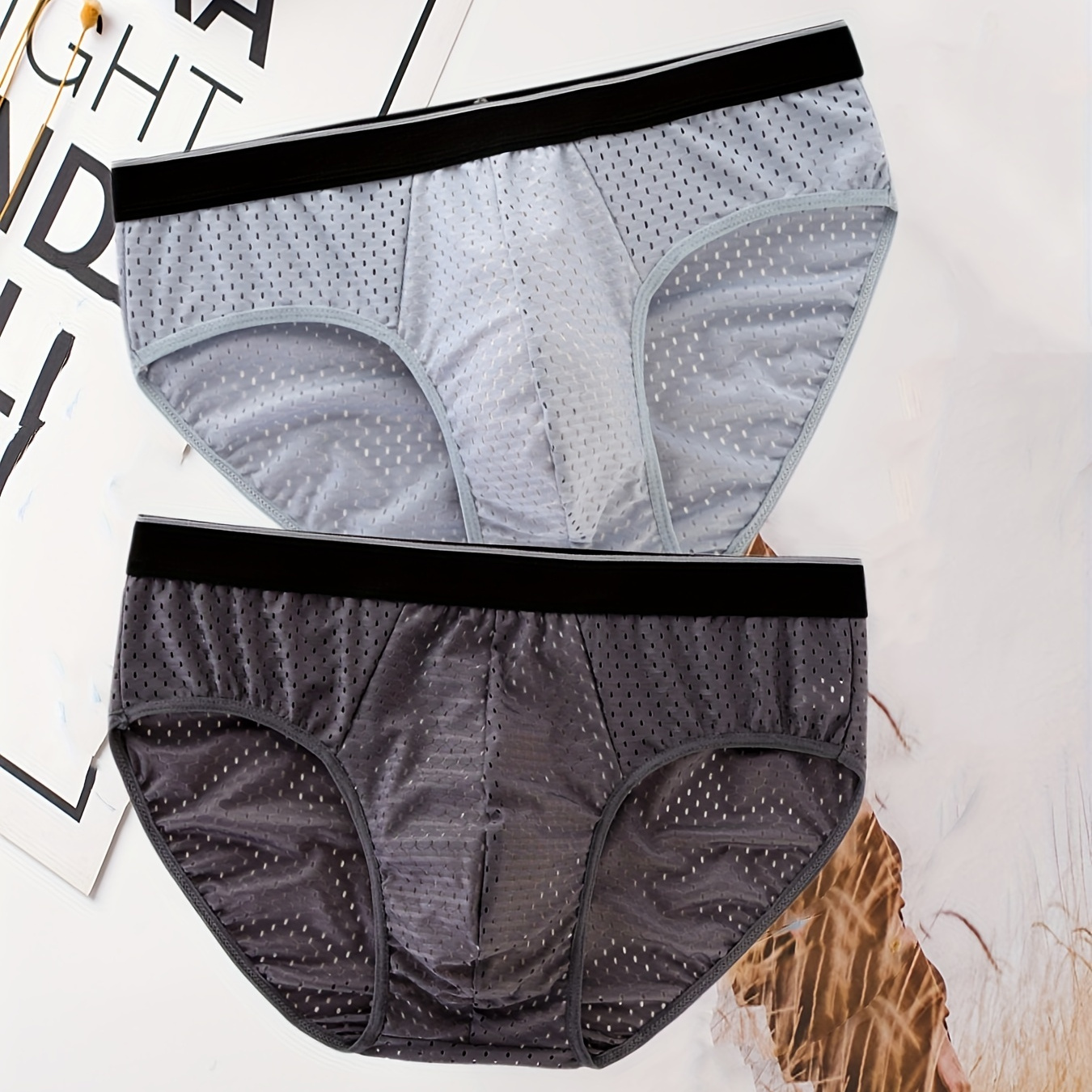 Men's Ice Silk Comfortable Panties Men's Breathable Thin - Temu Canada