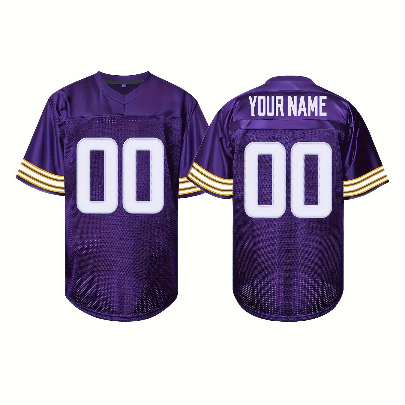 

Jersey - Personalized & , Embroidered, V-, Fit, Polyester - For & , S-3xl