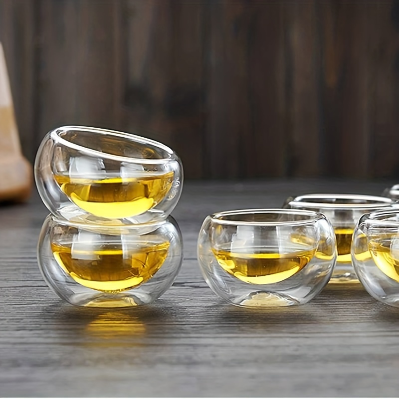 Double Walled Glass Teacups Pumpkin Shaped Tea Cups - Temu