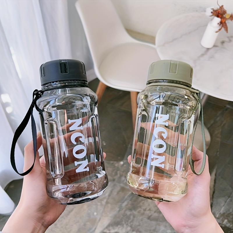 Glass Water Bottle With Strap Pouch Portable Sport Water Bottles