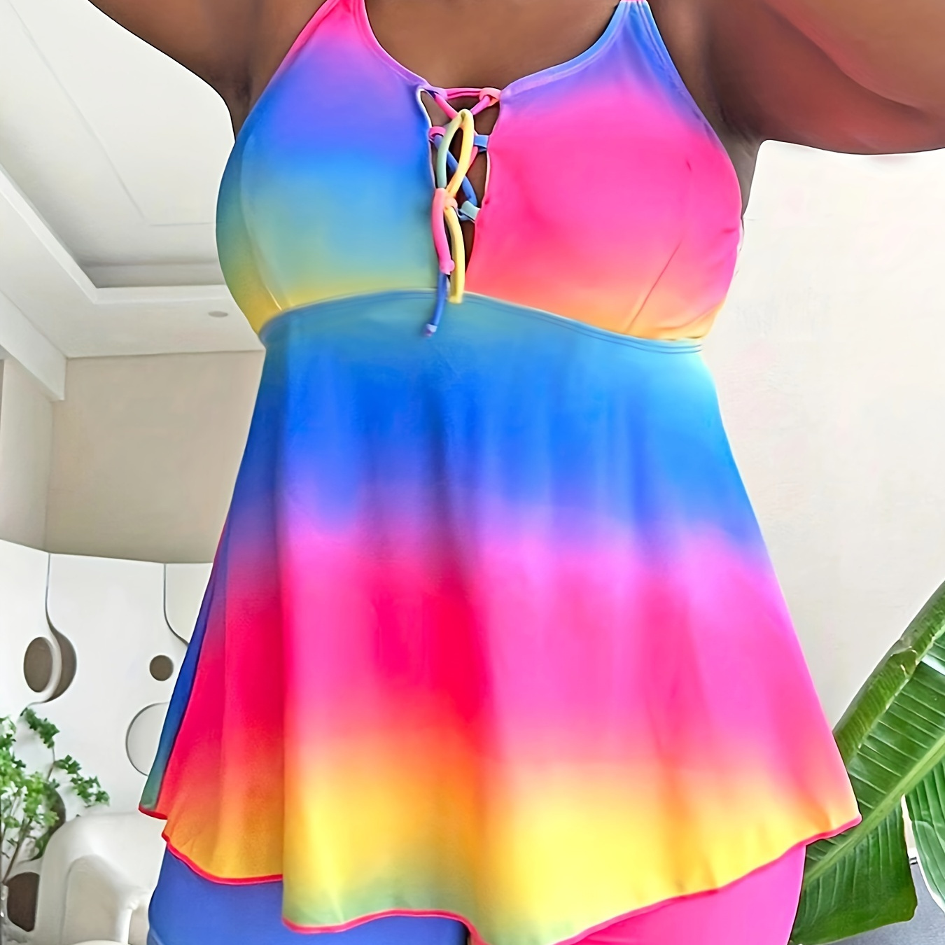 

Rainbow Strappy Swimwear