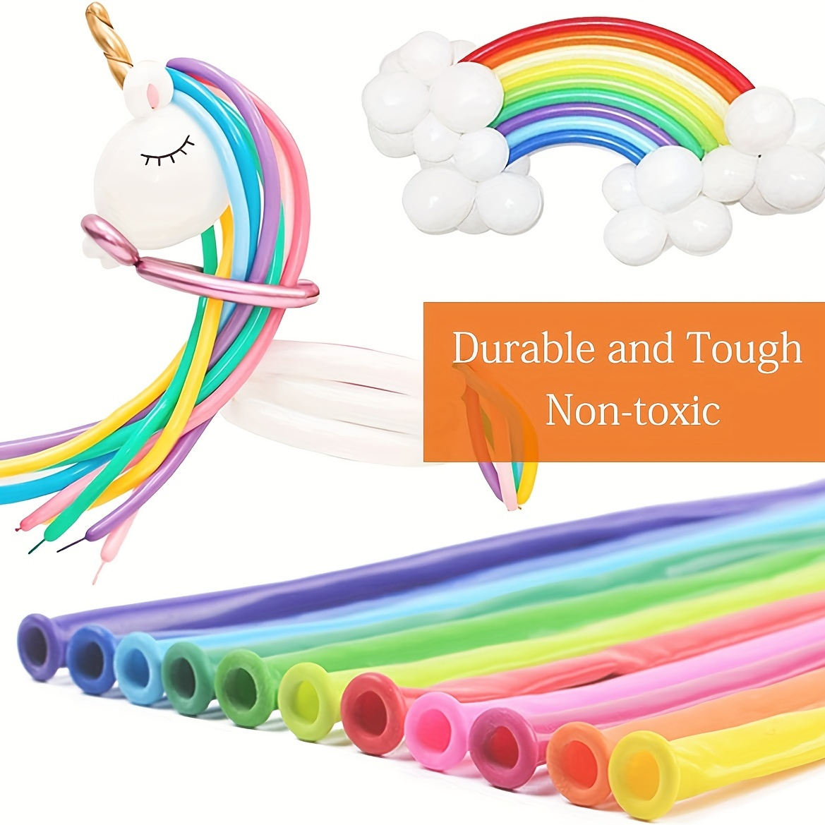 

100pcs, Premium Pastel Balloons - 260 Latex Twisting Balloons For Birthday, Wedding, Festival, And Party Decorations