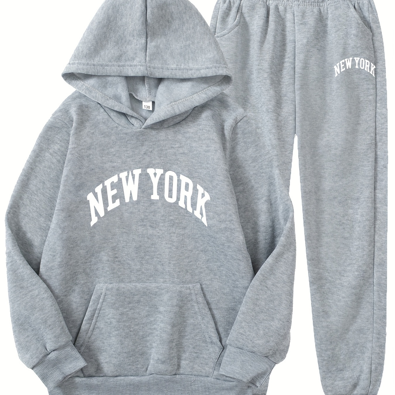 Brandy Melville Sweater Womens Gray Large Christy New York Hoodie Sweatshirt