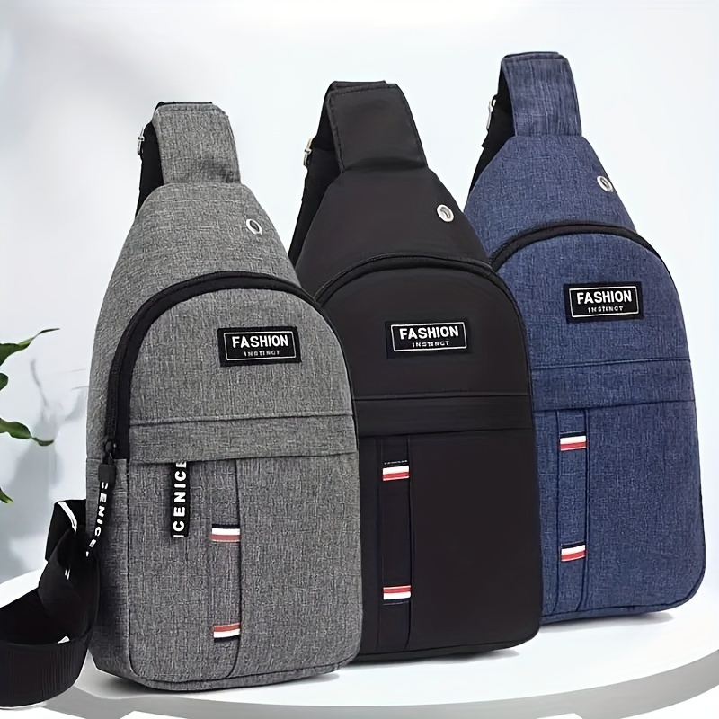 

1pc Casual Sports Chest Bag Men's Chest Front Crossbody Bag Fashion Men's Backpack New Small Men's Shoulder Travel Bag