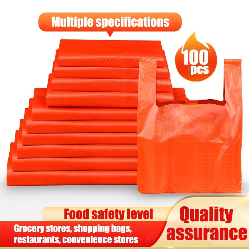 Plastic Bag Red Bag Portable Garbage Bag Convenience Bag - Temu