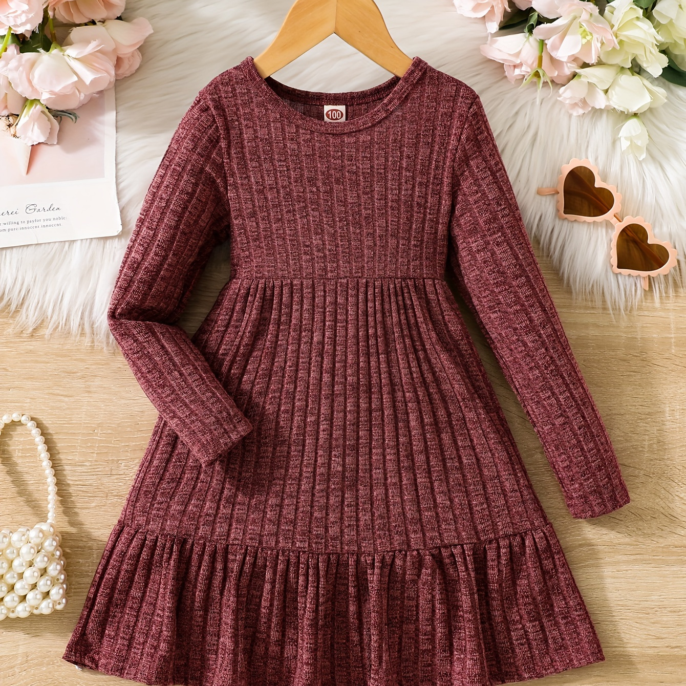 

Rib- Long-sleeve , Fall & Dresses, , , Cloth