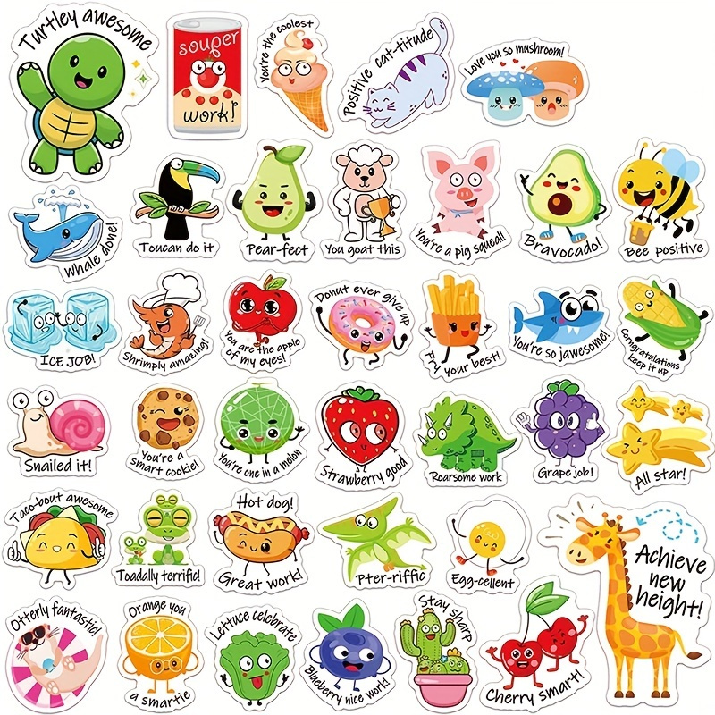 Punny Rewards Stickers Teacher Stickers For Students Reward - Temu