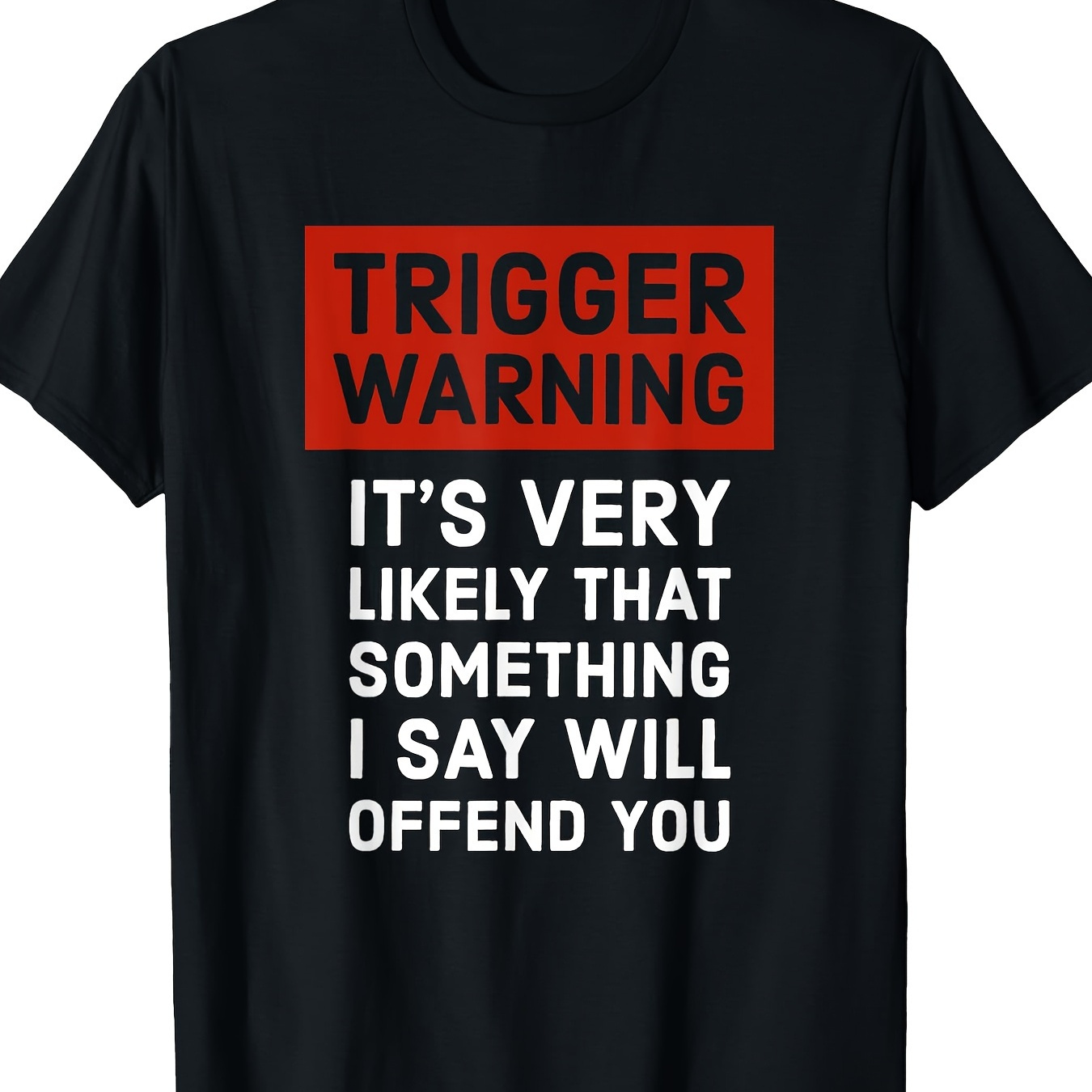 

Politically Gift Trigger Warning T-shirt - 220g