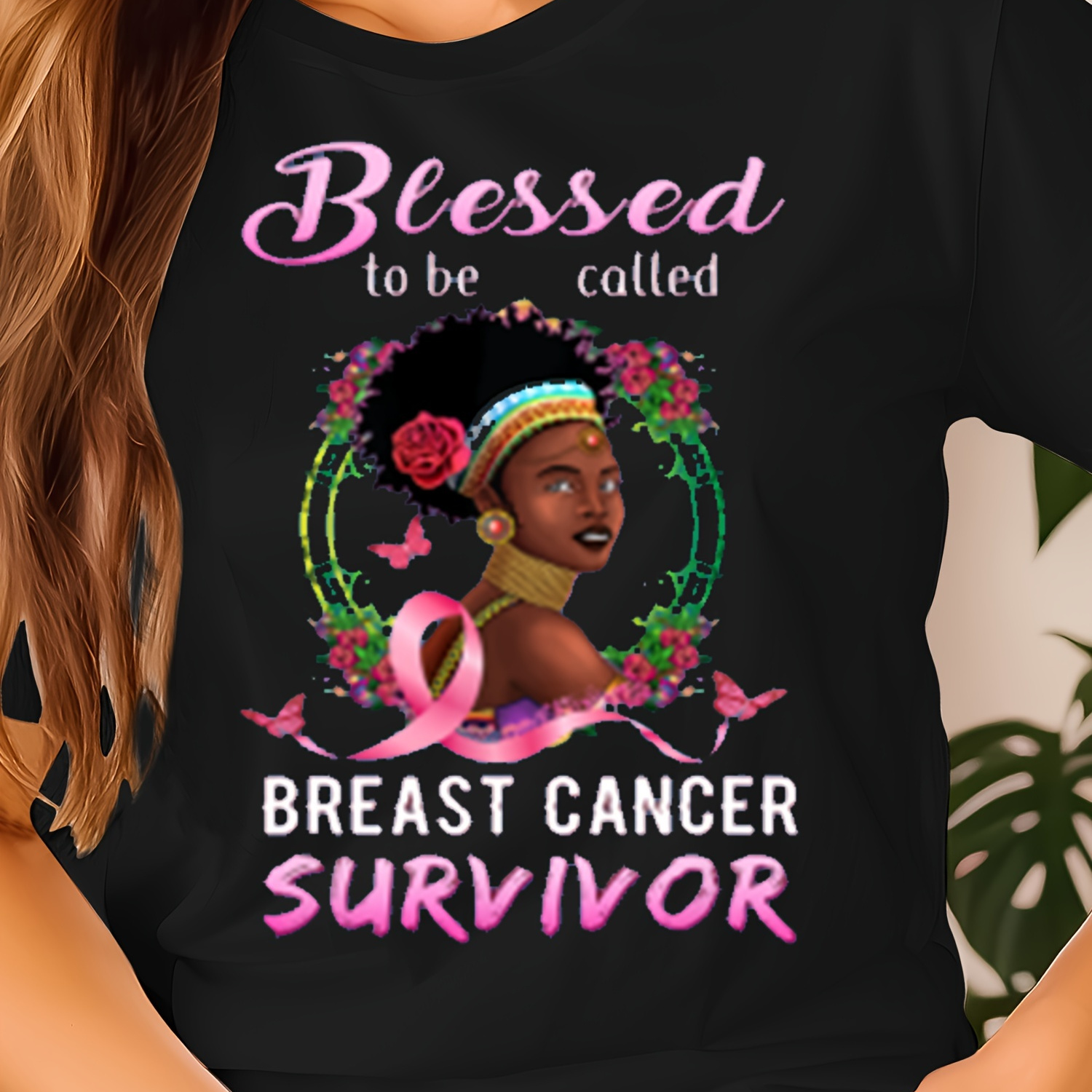 

Breast T-shirts Tee Shirt Blessed To Be Called Breast Shirt Strong Than Cancer Women T Shirt Ribbon Cancer Short Sleeve Tops Cancer T Shirts For Women Faith Inspirational Tshirt