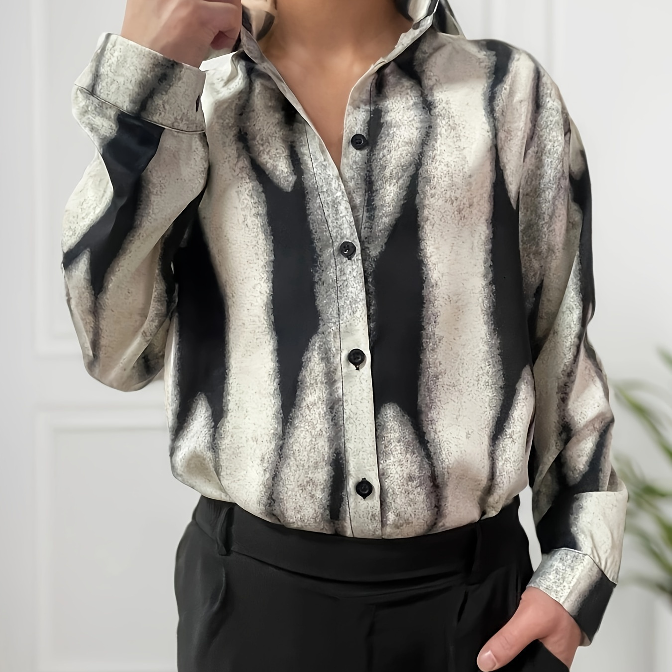 

Chemise Décontractée d' Élégante et à Longues - Polyvalente Toutes les , Lavable en