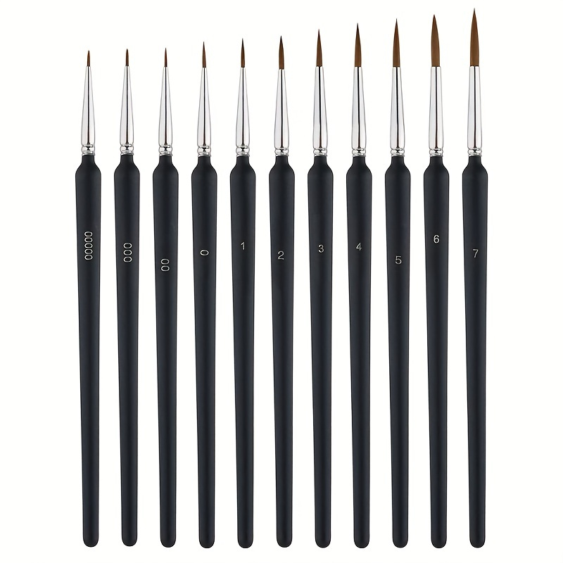 Professional Micro Fine Liner Detail Paint Brush Set Tiny - Temu