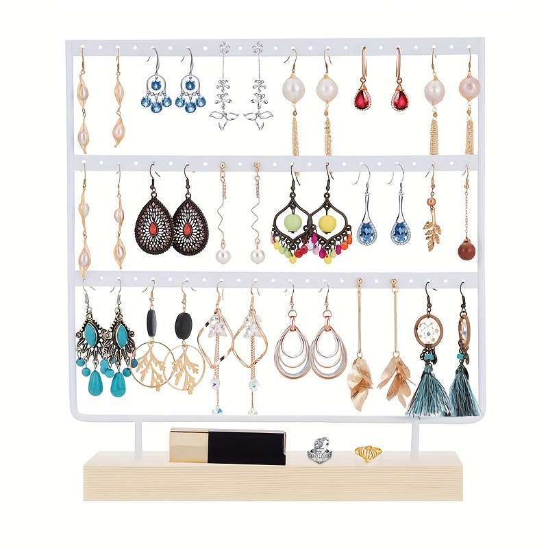 Earrings Organizer Hanging Jewelry Holder Up To Stud Earring - Temu