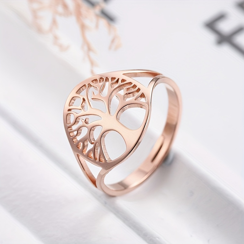 

Tree Of Life Adjustable Ring Viking Stainless Steel Finger Rings Amulet Jewelry Anniversary Gifts For Men