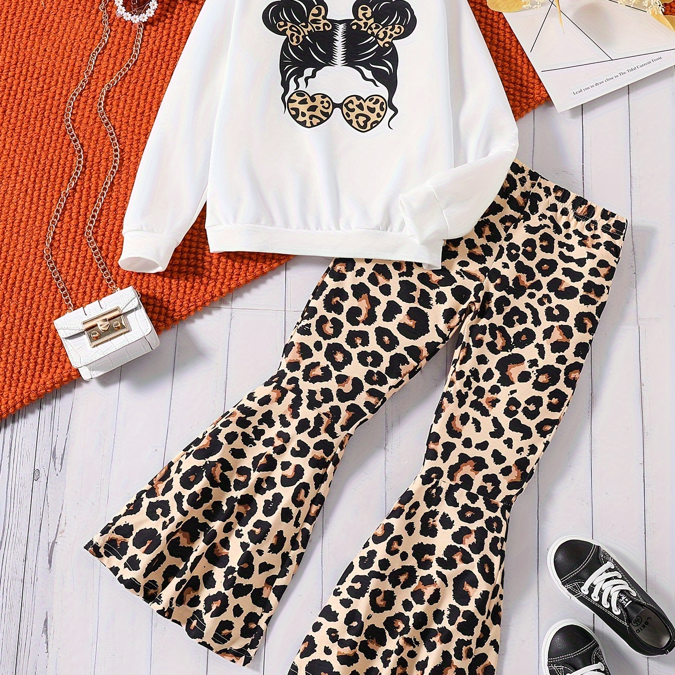 

' 2pcs Outfit Set: Long Top & Pants - , , Washable - , For