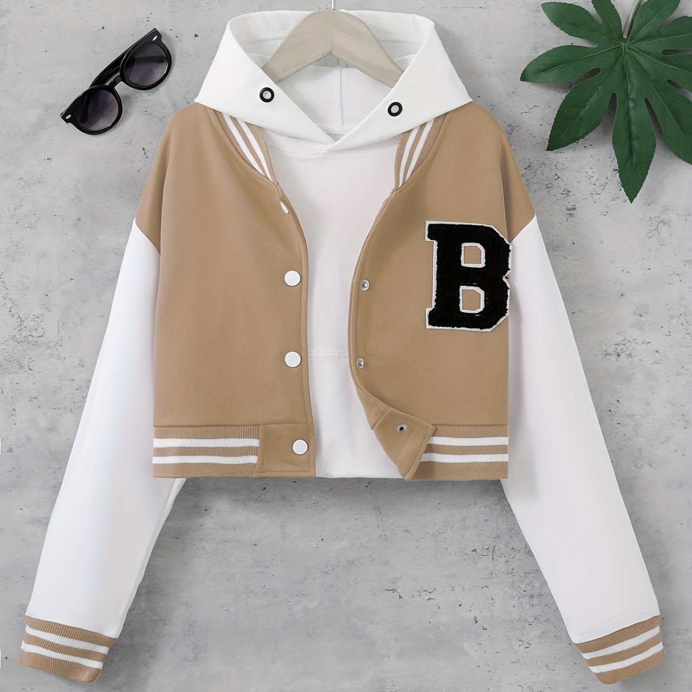 Brown Varsity Jacket - Temu
