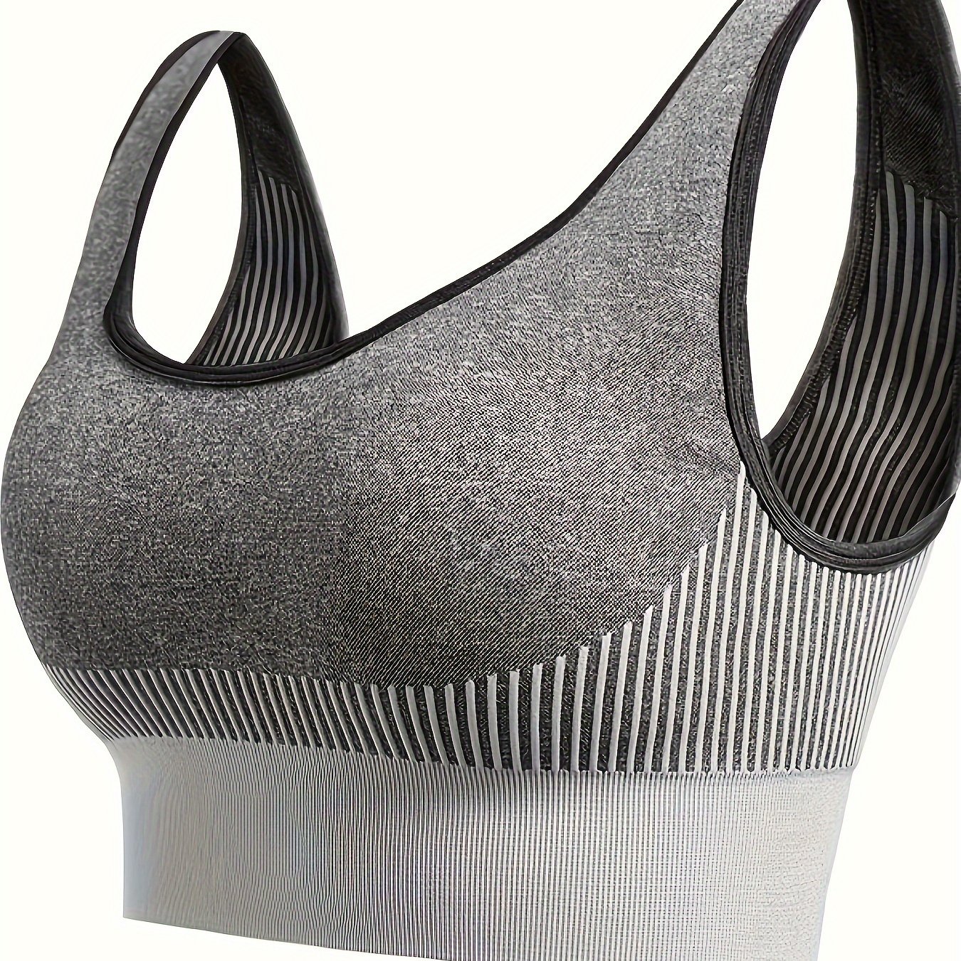 

Women's Plus Size Seamless Sports Bra, High Support Shock-proof Quick-dry, Ideal For Running & Fitness Activities