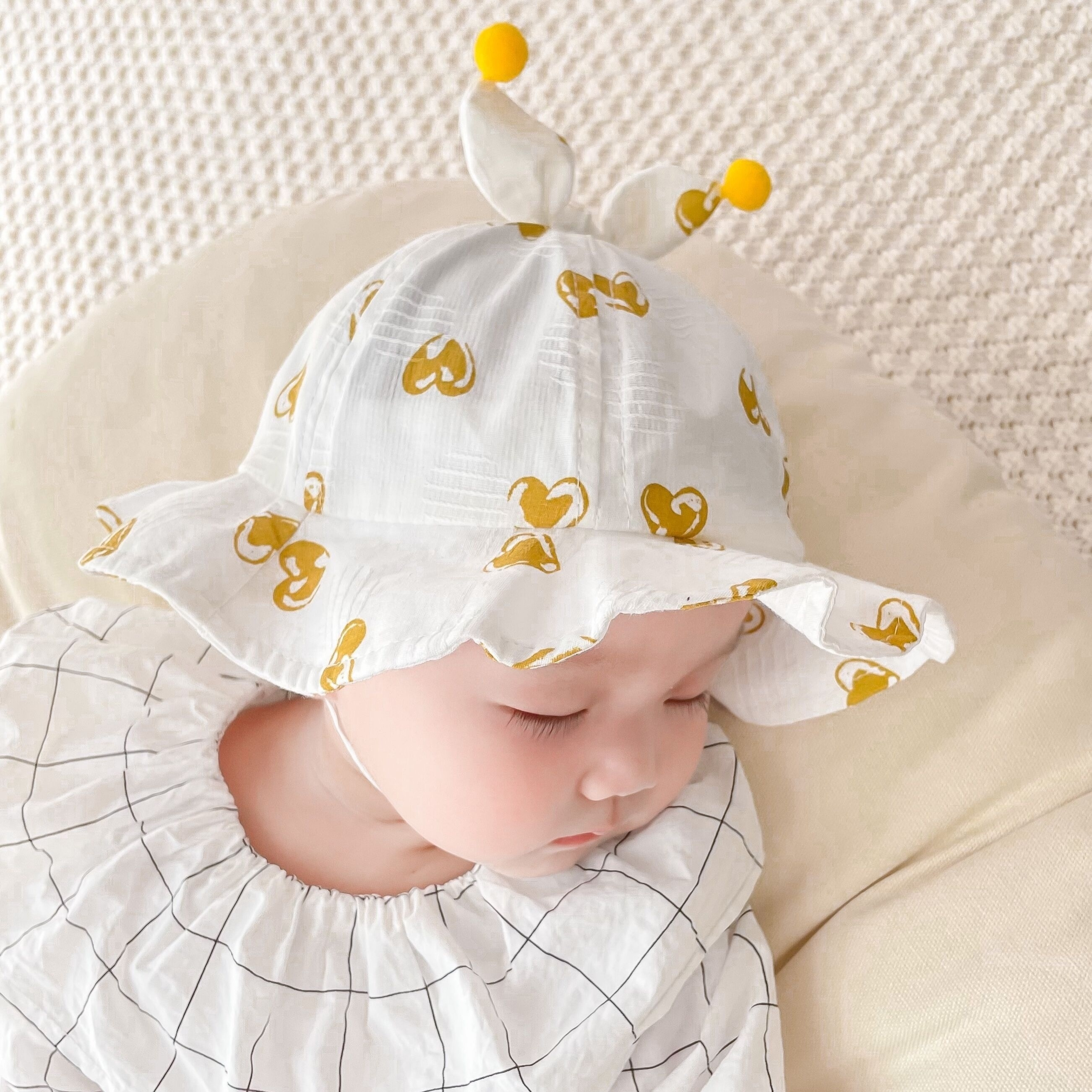 Baby Sun Hat Spring Summer Thin Fisherman Hat Boy Girl Cute Giraffe Basin  Hat