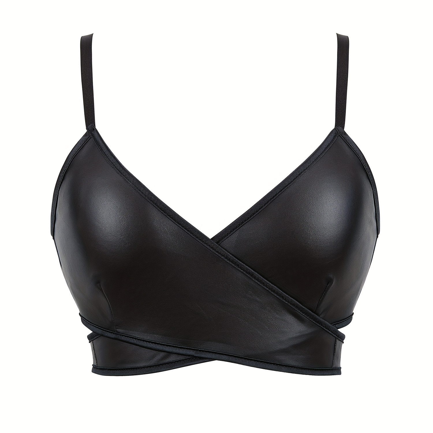 

Bralette noir sexy avec bretelles croisées - Adulte, polyester 80% et polyamide 20%