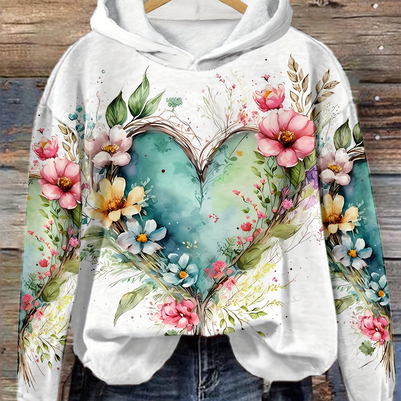 

Europe And The United States Fashion New Large Size -shaped Printed Sweater