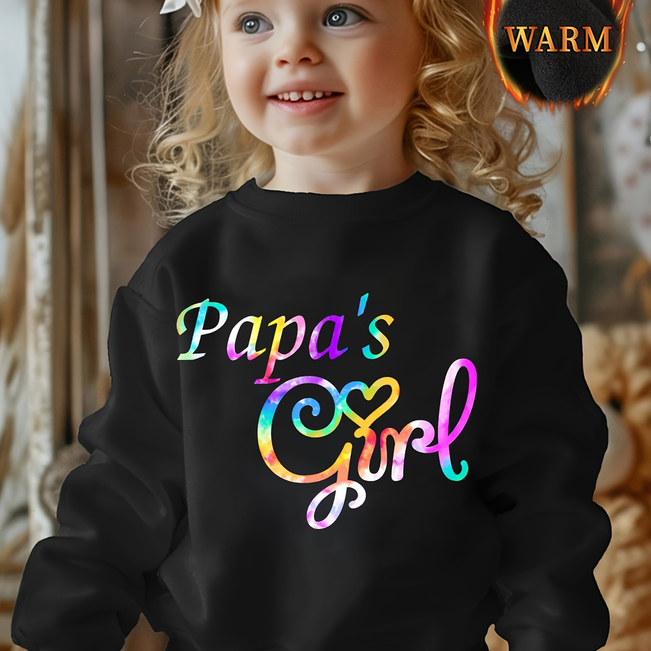 

[ ] Fleece-lined ''s ' Sweatshirt - Long Sleeve , For Fall/