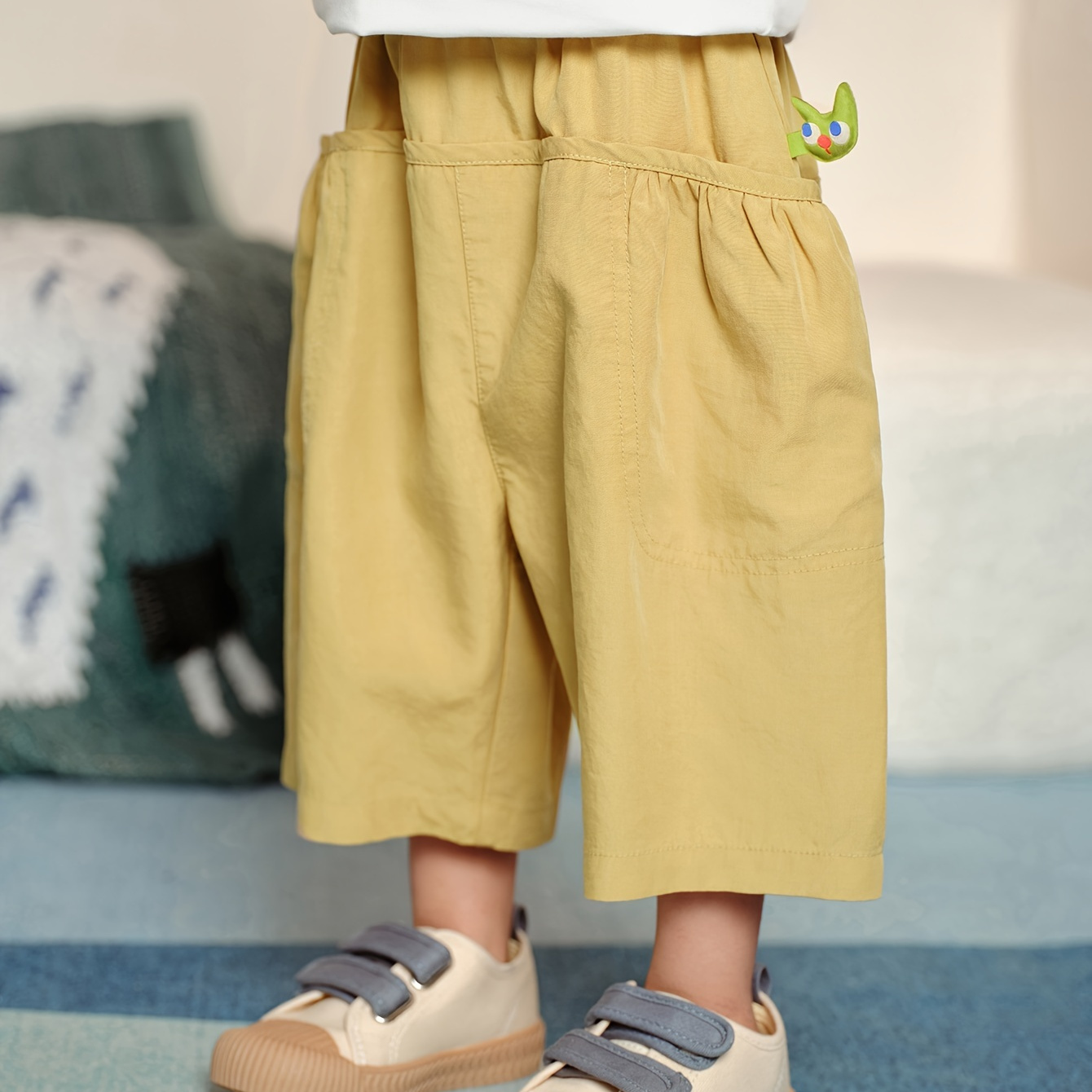 

Baby Boys' Summer Casual Shorts, Fashionable Comfortable Breathable Mid-length Pants With Large Pockets, Utility Work Shorts, New Collection 2024