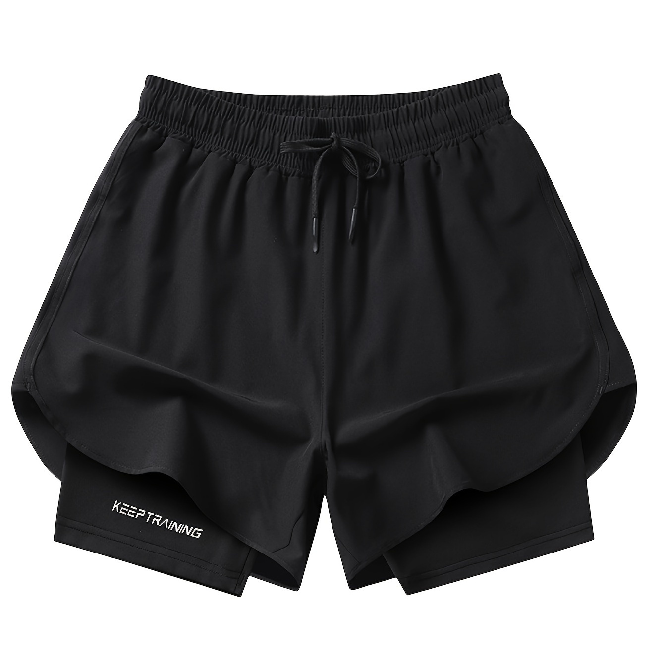 

Quick-drying Breathable Men's Double-layer Drawstring Shorts For Summer Beach Sports