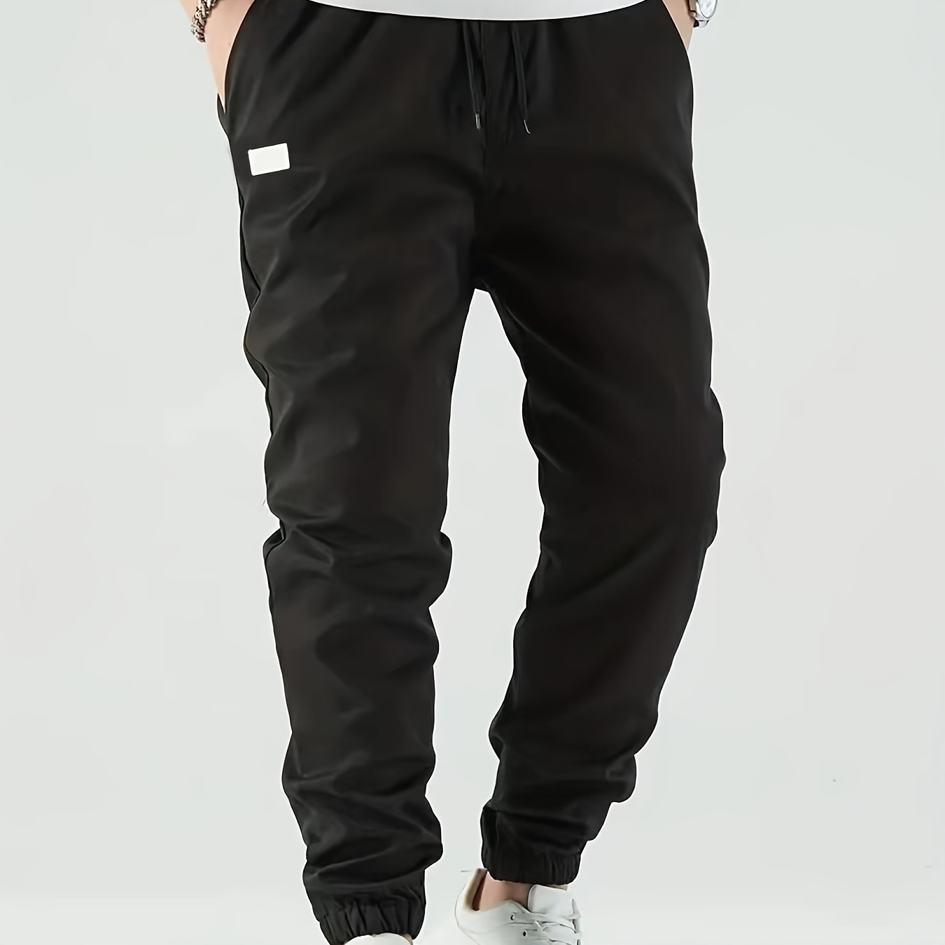 

Trendy Solid Cargo Pants, Men's Multi Flap Pocket Trousers, Loose Casual Outdoor Pants, Men's Work Pants Outdoors Streetwear Hiphop Style