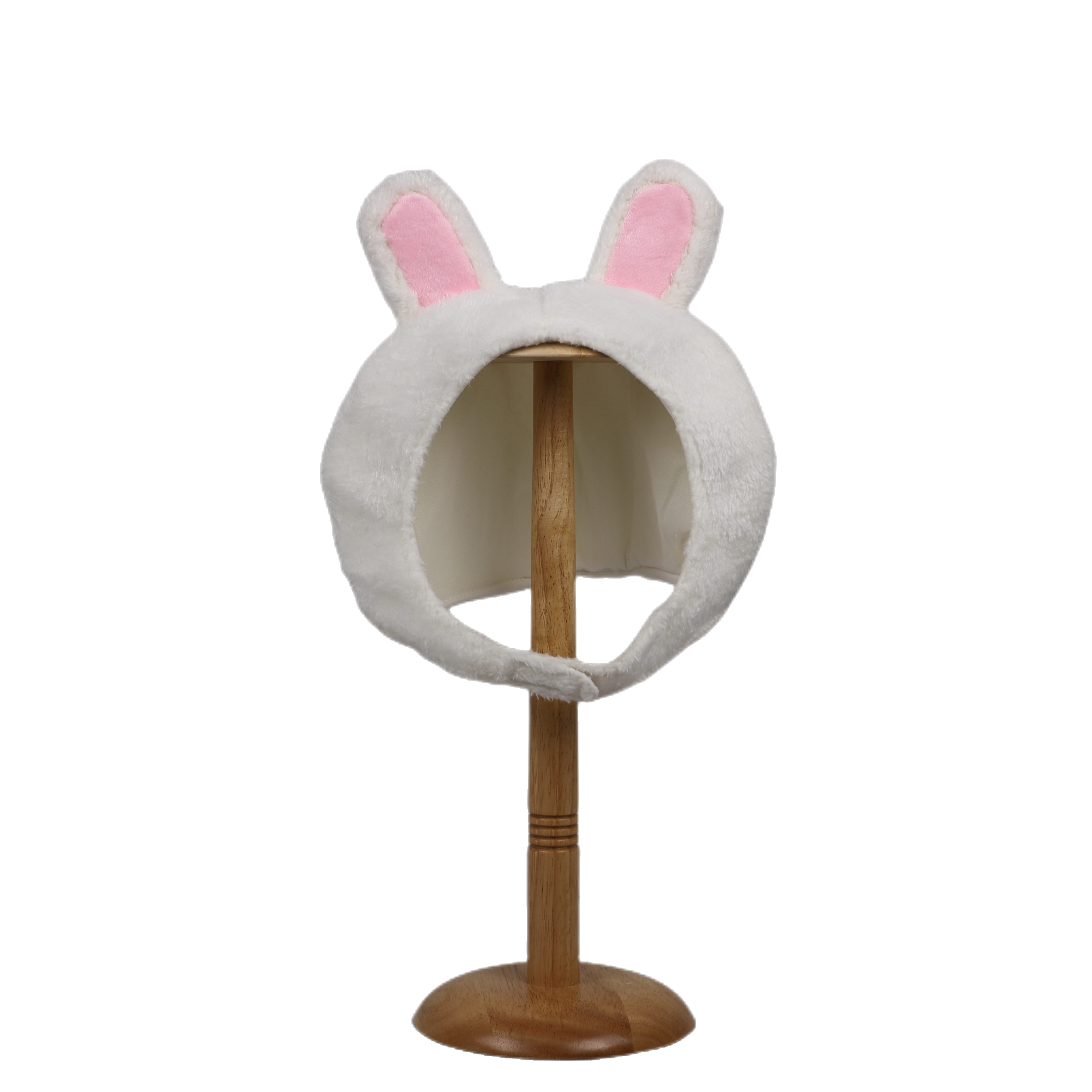 Drôle de dessin animé en peluche animaux chapeaux pour adultes enfants  femmes filles oreille mobile saut lapin lapin chapeau cosplay fête faveurs  lapin blanc taille unique 