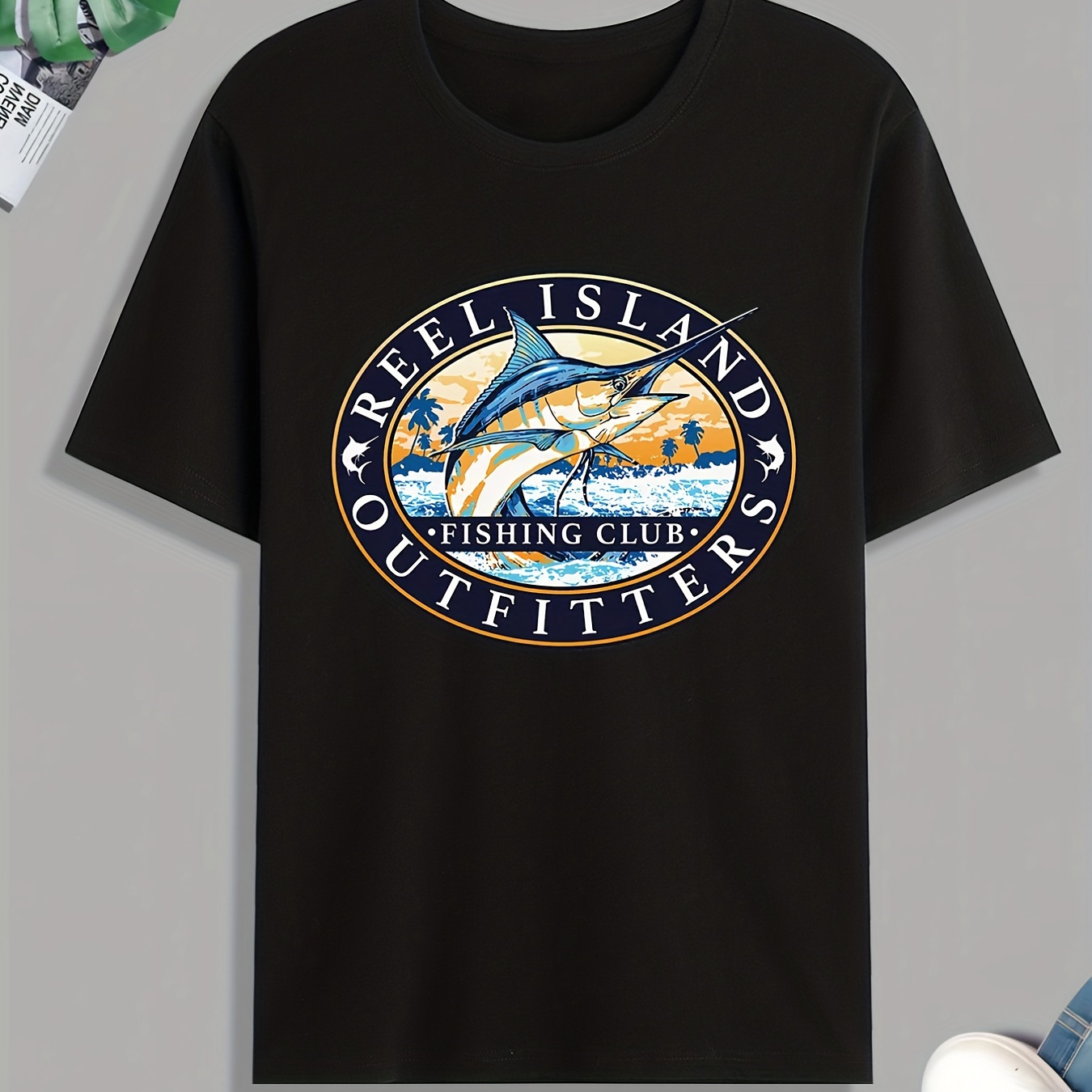 Men's Angling T-shirt's - Sail Fish Fishing Club, Round Neck, Short  Sleeves, , Pure Cotton Men T-shirts, Men Summer T-Shirt, मेन्स कॉटन टी  -शर्ट - Fishermanshub Retail, Mapusa
