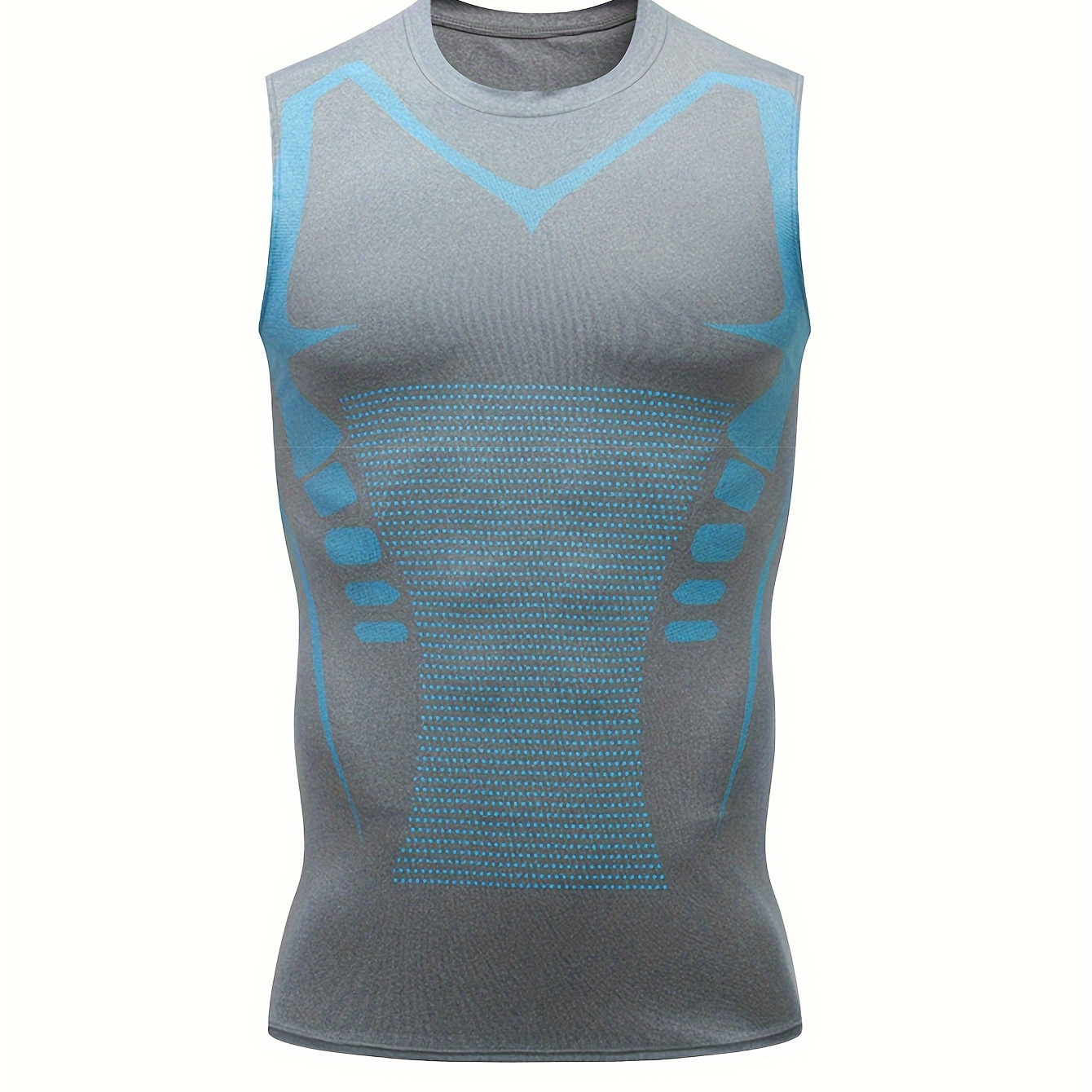 

1pc Men' Tank Top Basketball Athletic Sleeveless Shirt Training Vest, Moisture-wicking Stretch Wide Shoulder Breathable Base Layer For Fitness