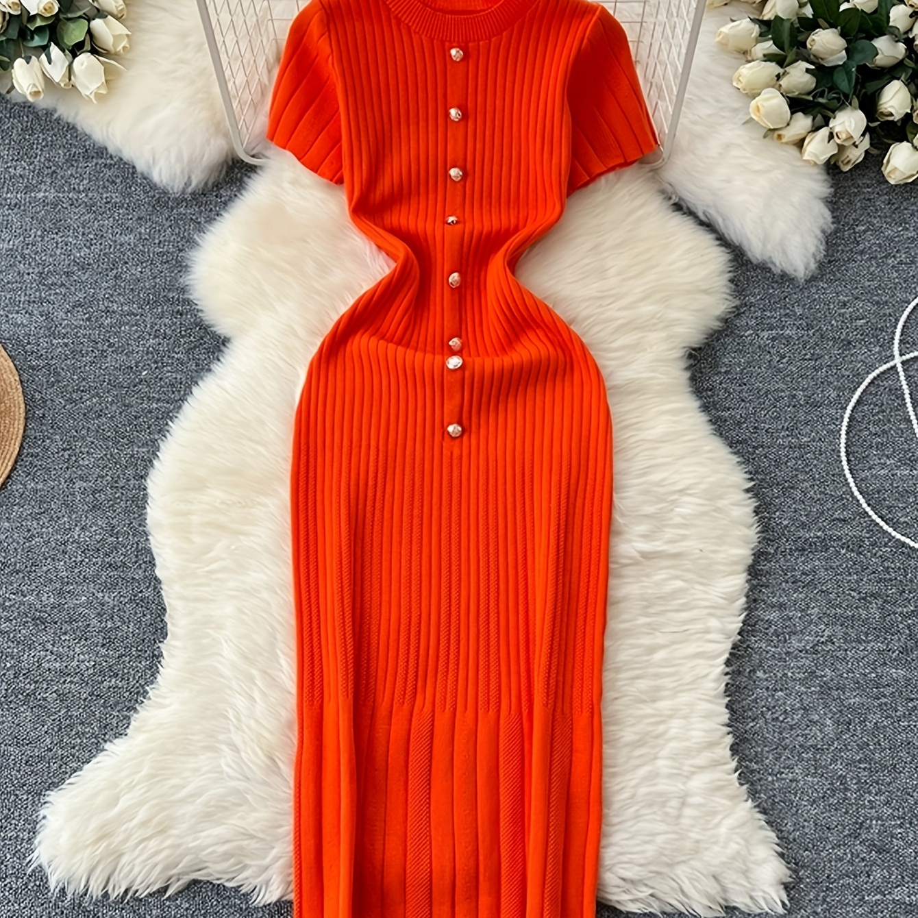 Robe Élégante à Taille Plissée Printemps-Été Nouvelle Collection Européenne et Américaine