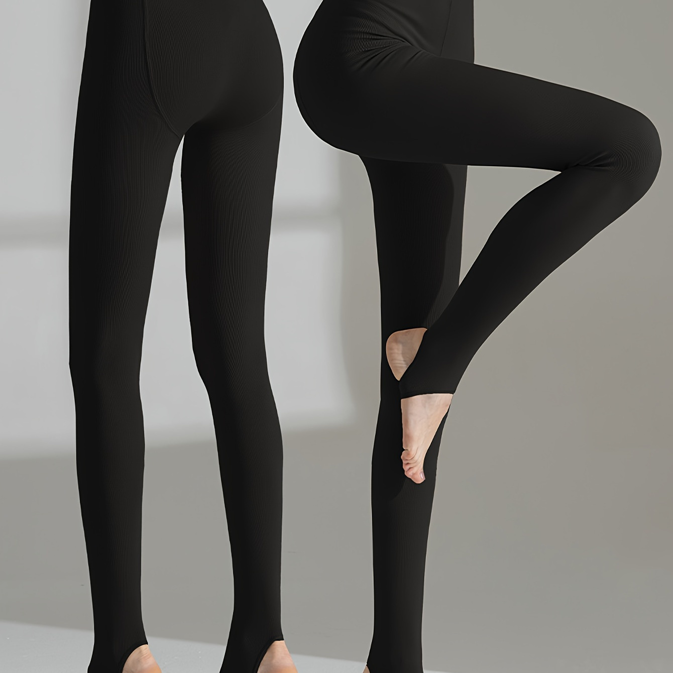 

2 Packs Of Women' And Autumn Thin Black/ Slimming Leggings To Shape And Tighten The Legs