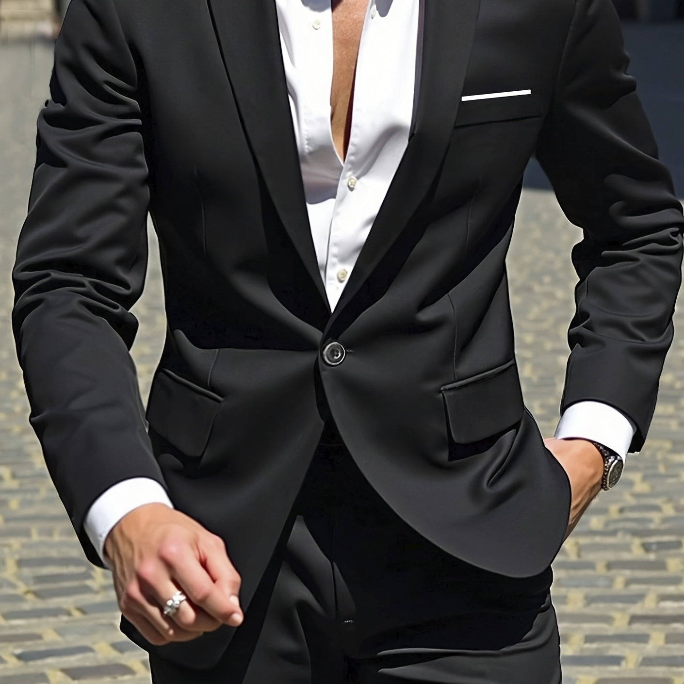 

Men' Two-piece Suit With Trousers, Weddings, Gatherings, And Parties.