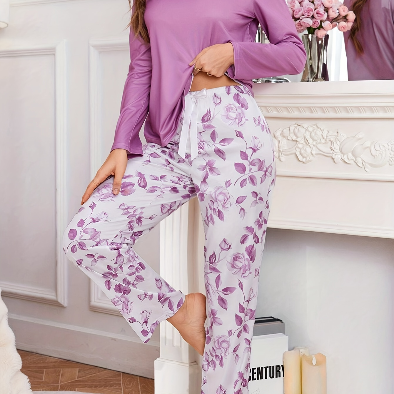 

's Set - Long & Waistband, Top Matching Pants, Washable