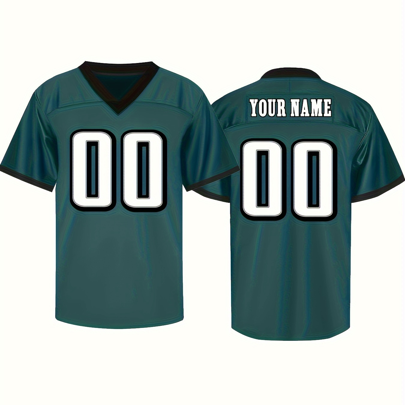 

Customizable Men's American Football Jersey With V-neck And Embroidered - Sizes S-3xl